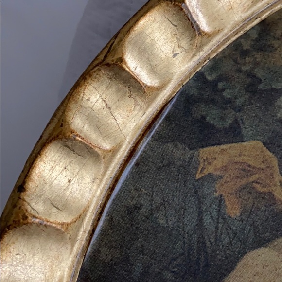 Hand painted Cherub wooden platter - Picture 5 of 7